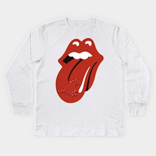 SMU Peruna Lips Kids Long Sleeve T-Shirt